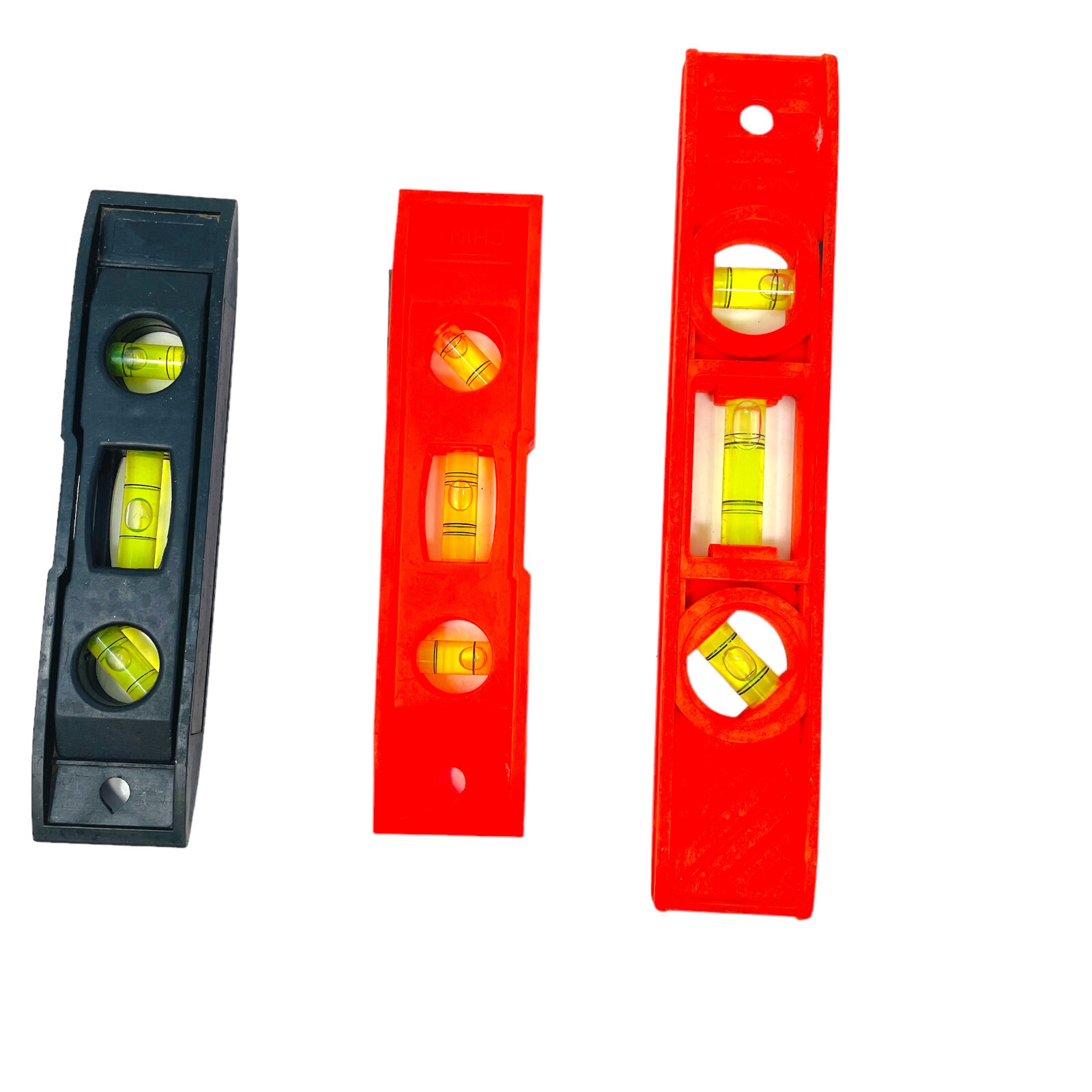 3 Pcs Assorted 6, 8 in Measuring Multi Angle Torpedo Spirit Level