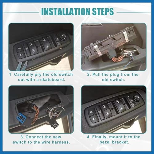 Front Left Driver Side Power Window Switch Fit for Mazda 2 M2 2007-2013