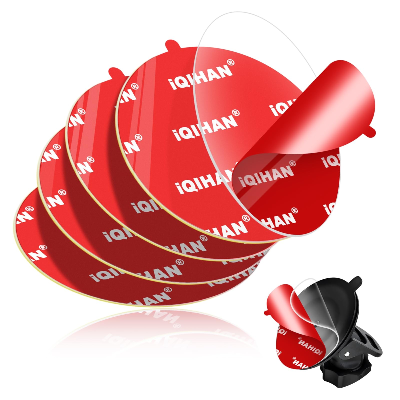 Sticky Adhesive Dashboard Mounting Pad, 5pcs 3.15" Double-Sided Circle Tapes ...