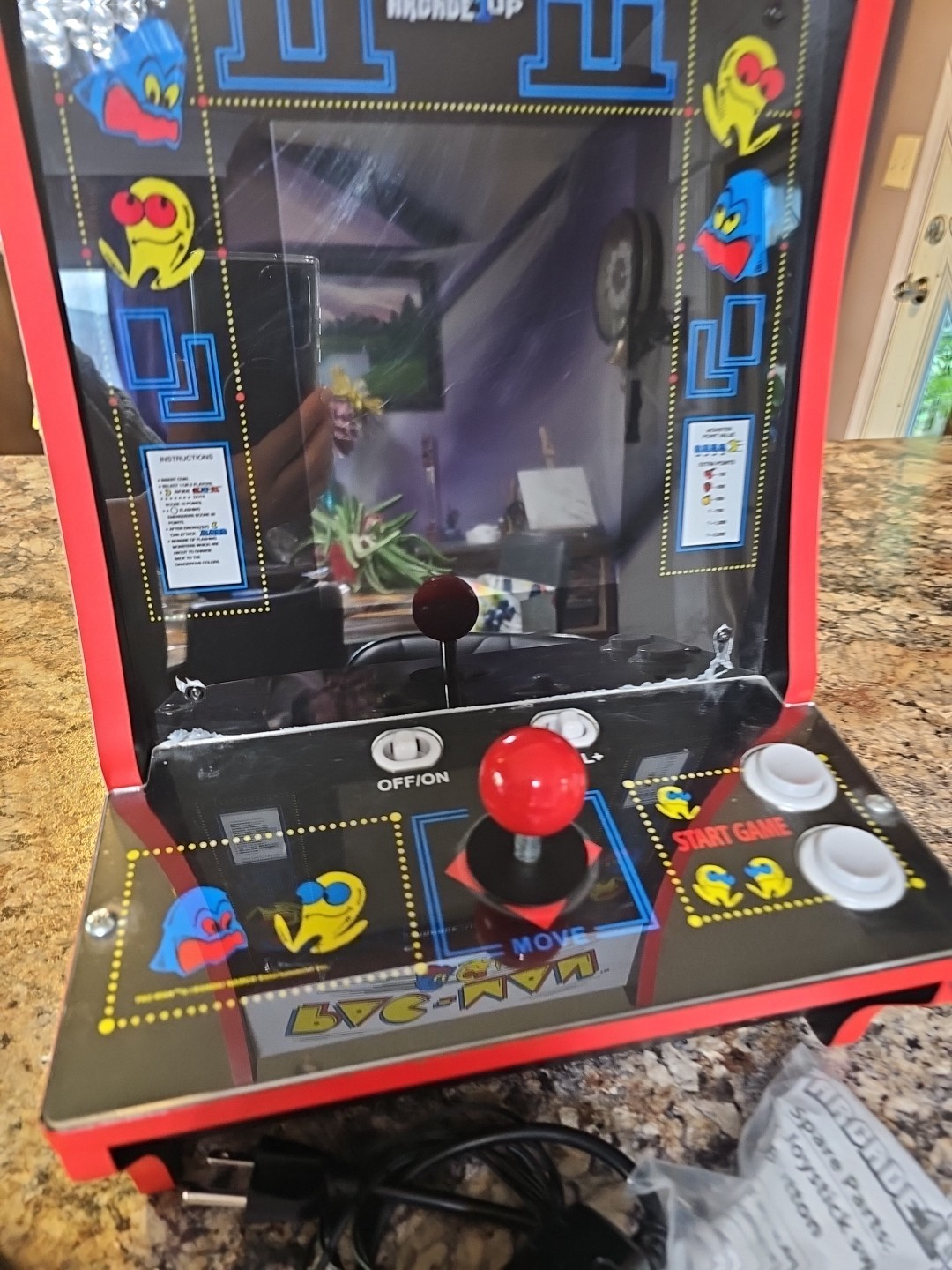 Arcade1Up 2 Game Countercade Tabletop Arcade Machine - Pac-Man Works Perfect
