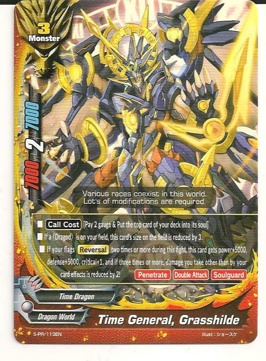 4x Time General, Grasshilde Buddyfight Promo Rare HOT MINT FREE SHIP