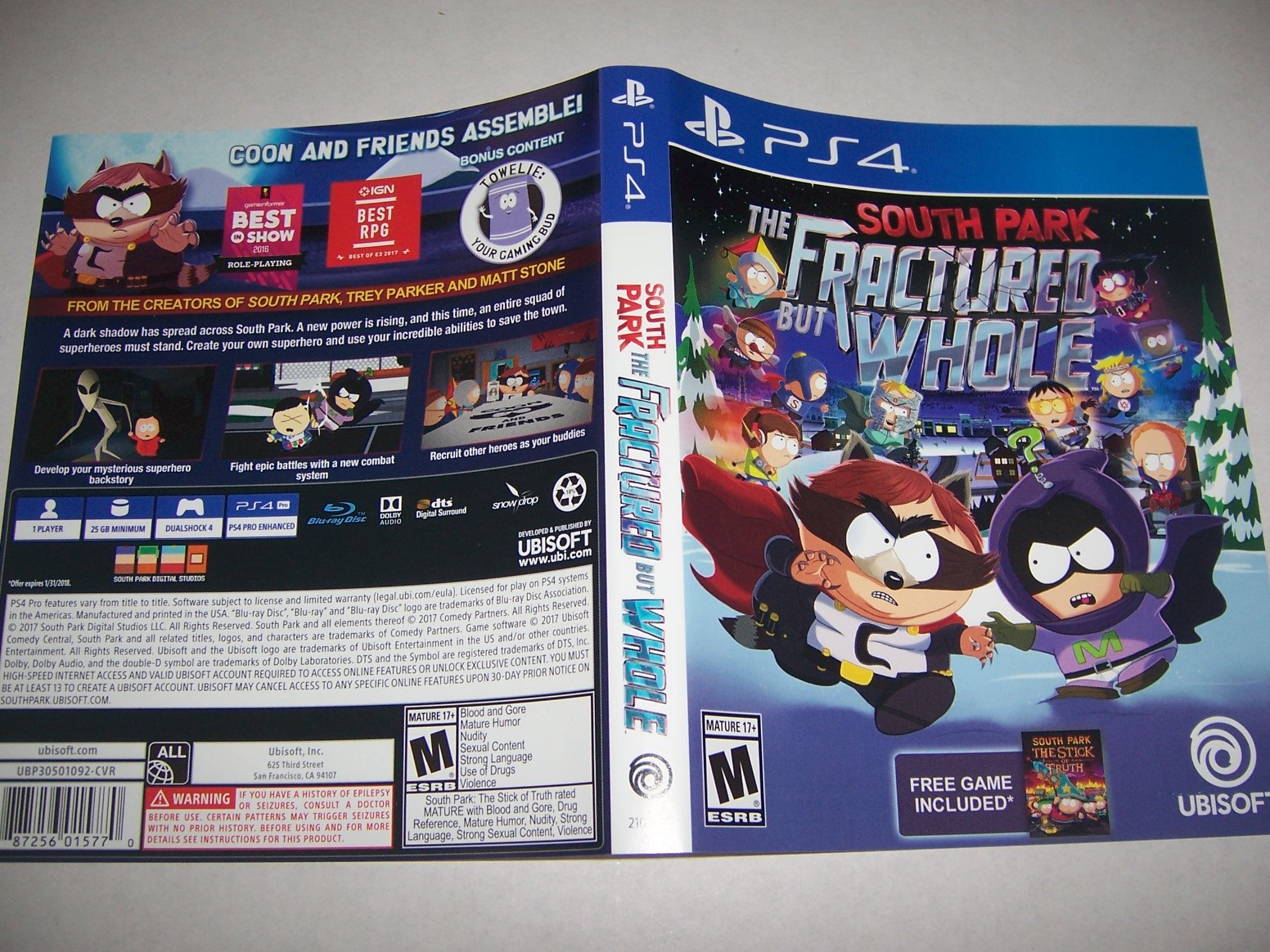 Original Replacement Case Box PlayStation 4 PS4 Fractured But Whole *NO GAME*