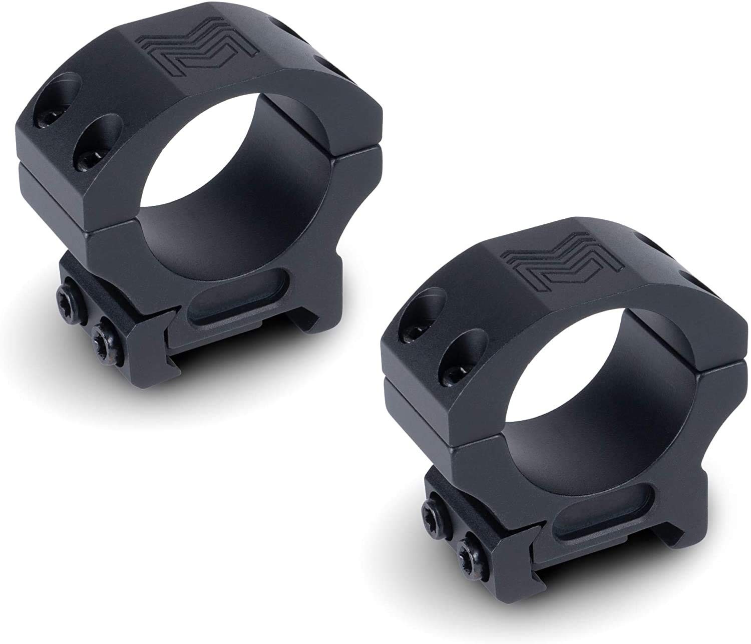 Monstrum Precision Weaver Scope Rings | 1 inch 1 Diameter, Black