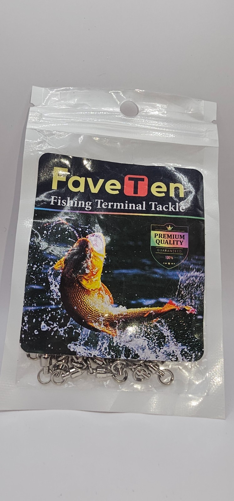 FaveTen Fishing Terminal Tackles Steel Swivels