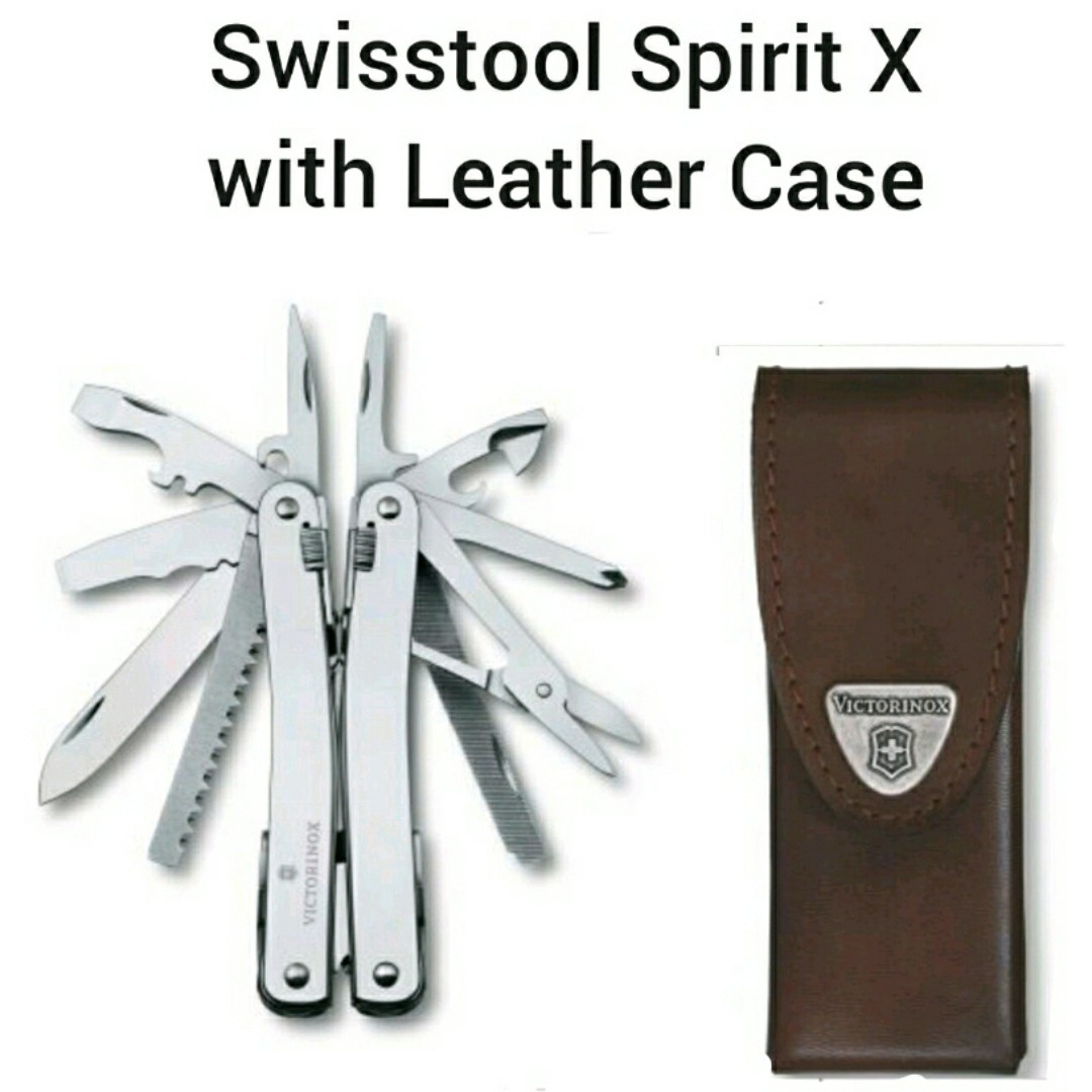 Victorinox SwissTool Spirit X 3.0224.L with Leather Pouch Swiss tool