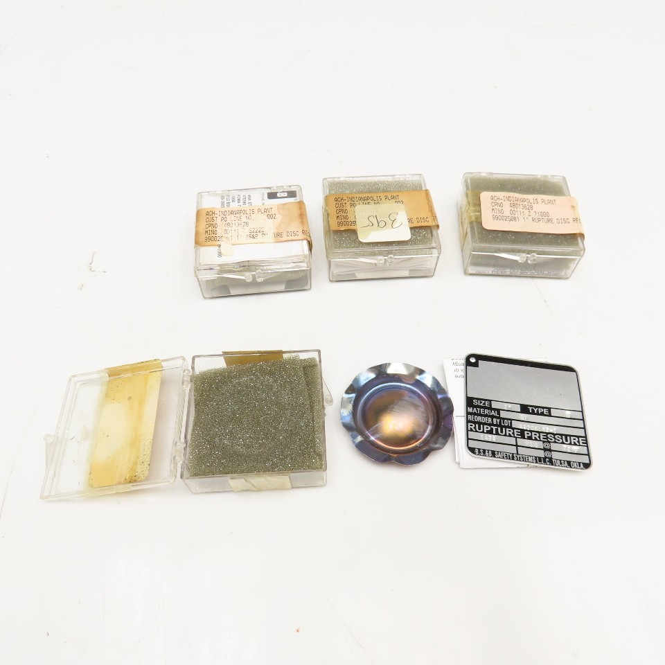 BS&B 990025081 1" Rupture Disc 1494 PSI Lot Of 4