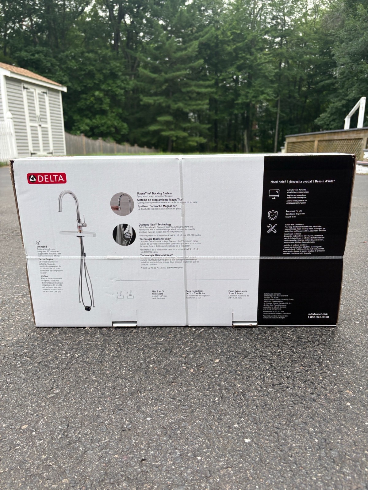 Delta 19810-SS-DST Single Handle Pull Down Kitchen Faucet Stainless Steel New