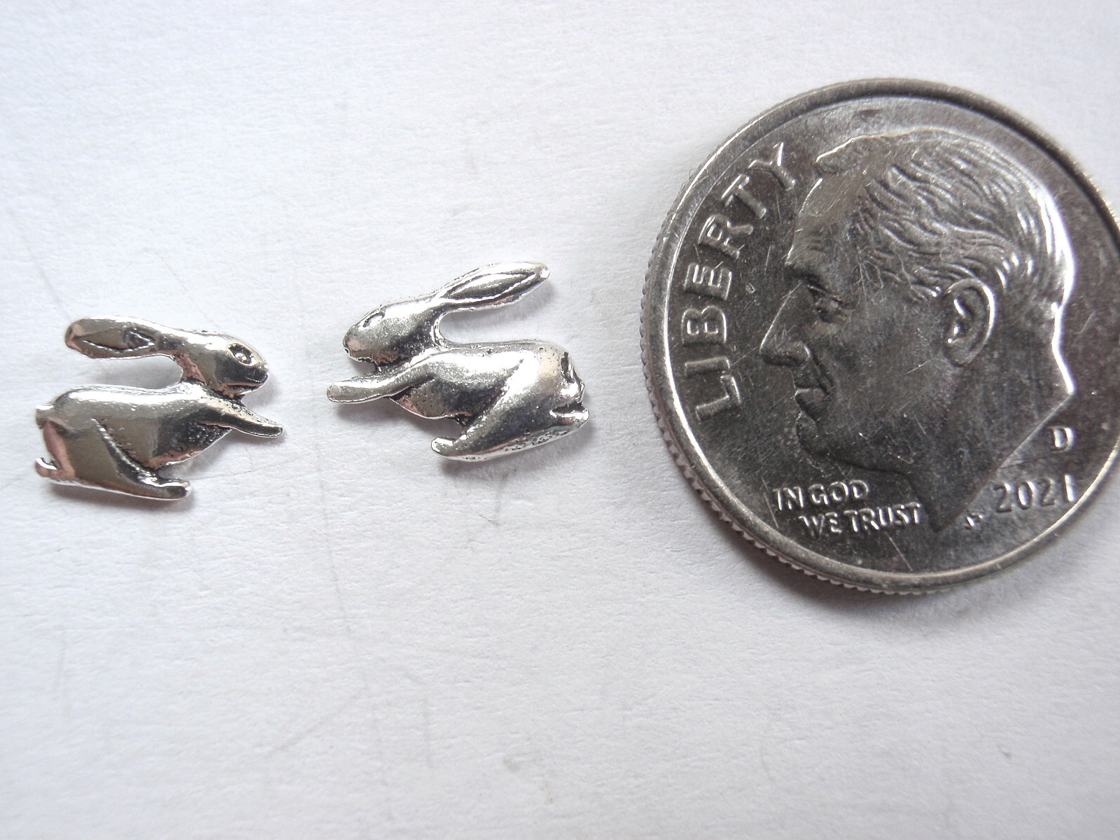 Bunny Rabbits 925 Sterling Silver Stud Earrings