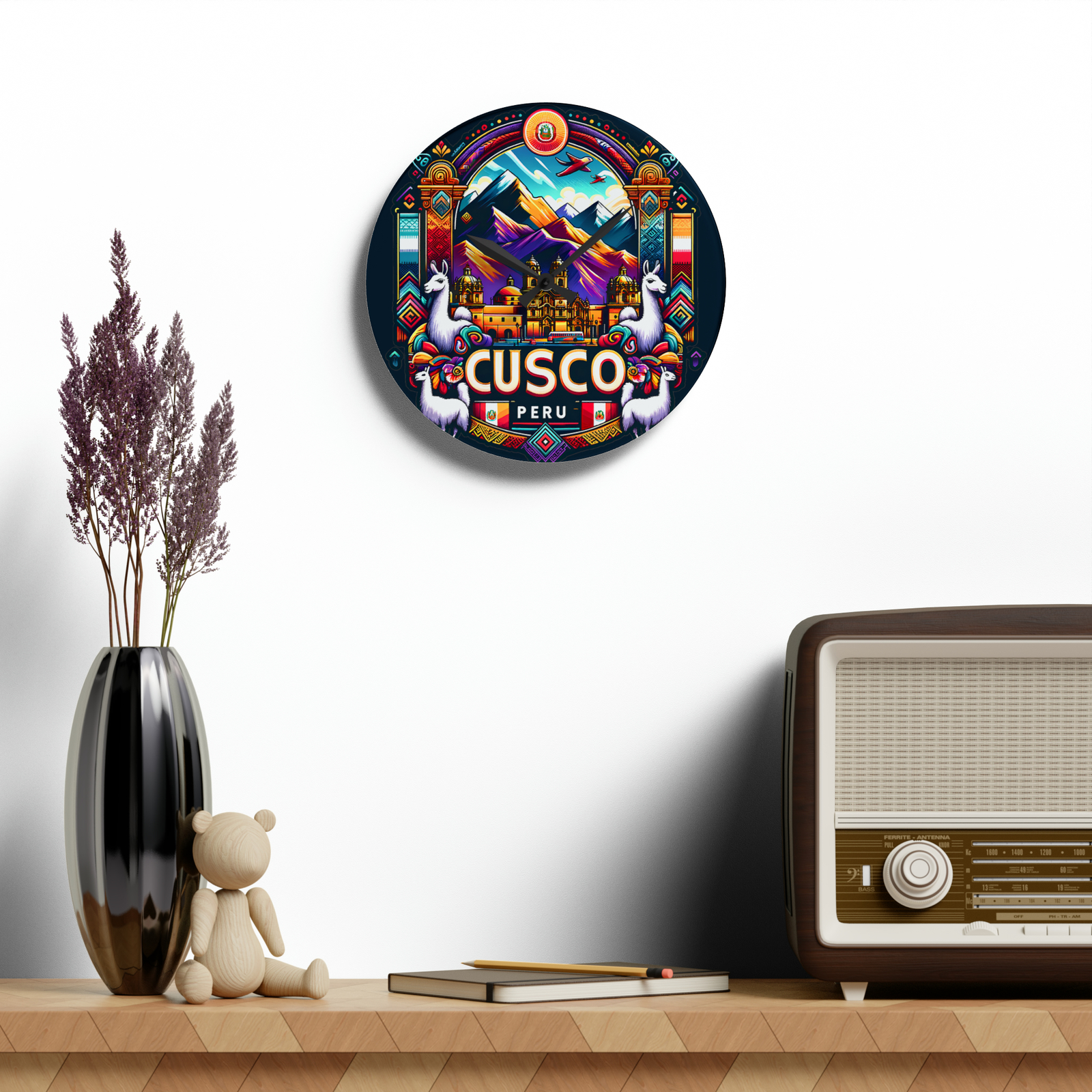 Cusco Peru Wall Clock (Acrylic)
