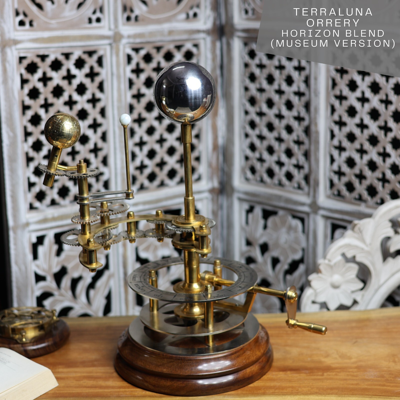 Brass Orrery, Showing the Motion of Earth and Moon around the Sun