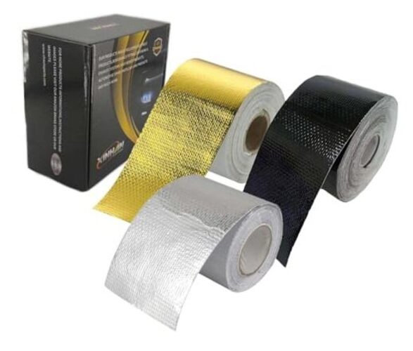 Xinhan (,Silver,Black) Aluminum Foil Heat Shielding Tape High 2in x 30ft Gold