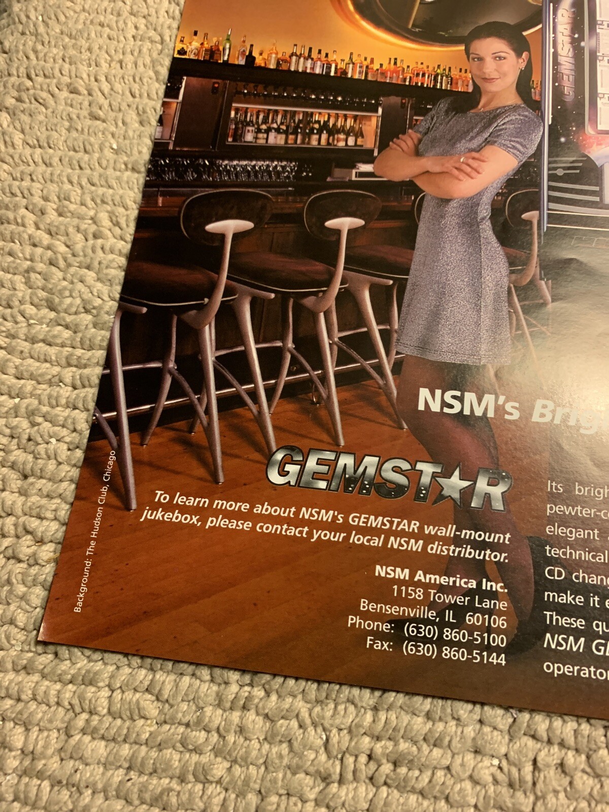 Original 1999 ad Jukebox NSM Gemstar Ad FLYER
