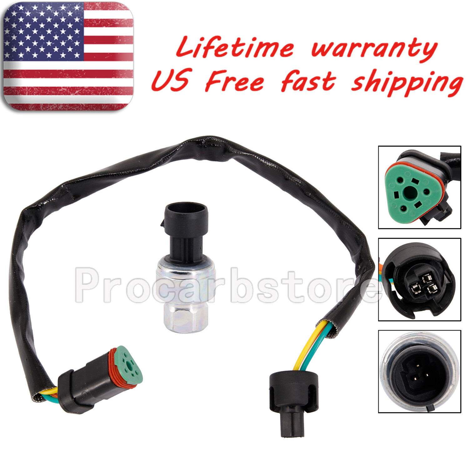Oil Pressure Sensor 194-6725 2CP3-68 For Caterpillar CAT excavator Engine C7 C13