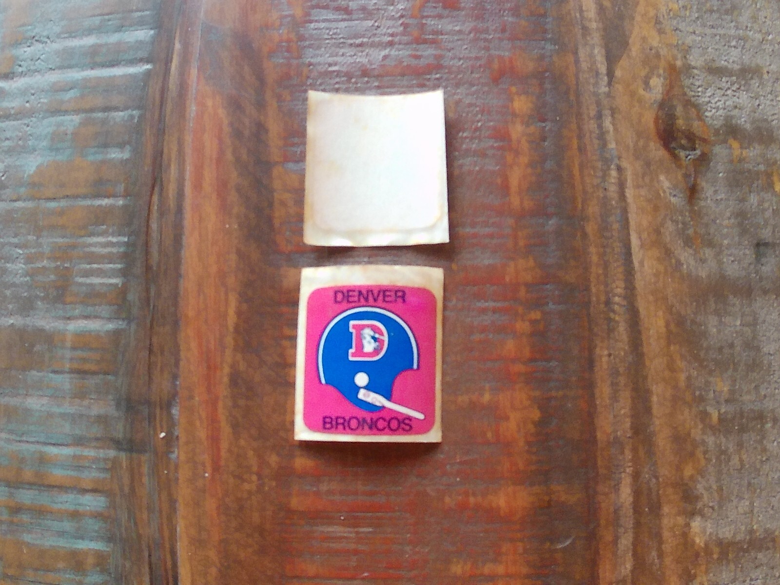 Vintage NFL 1971 Hallmark Denver Broncos HELMET DECAL STICKER (single sticker)