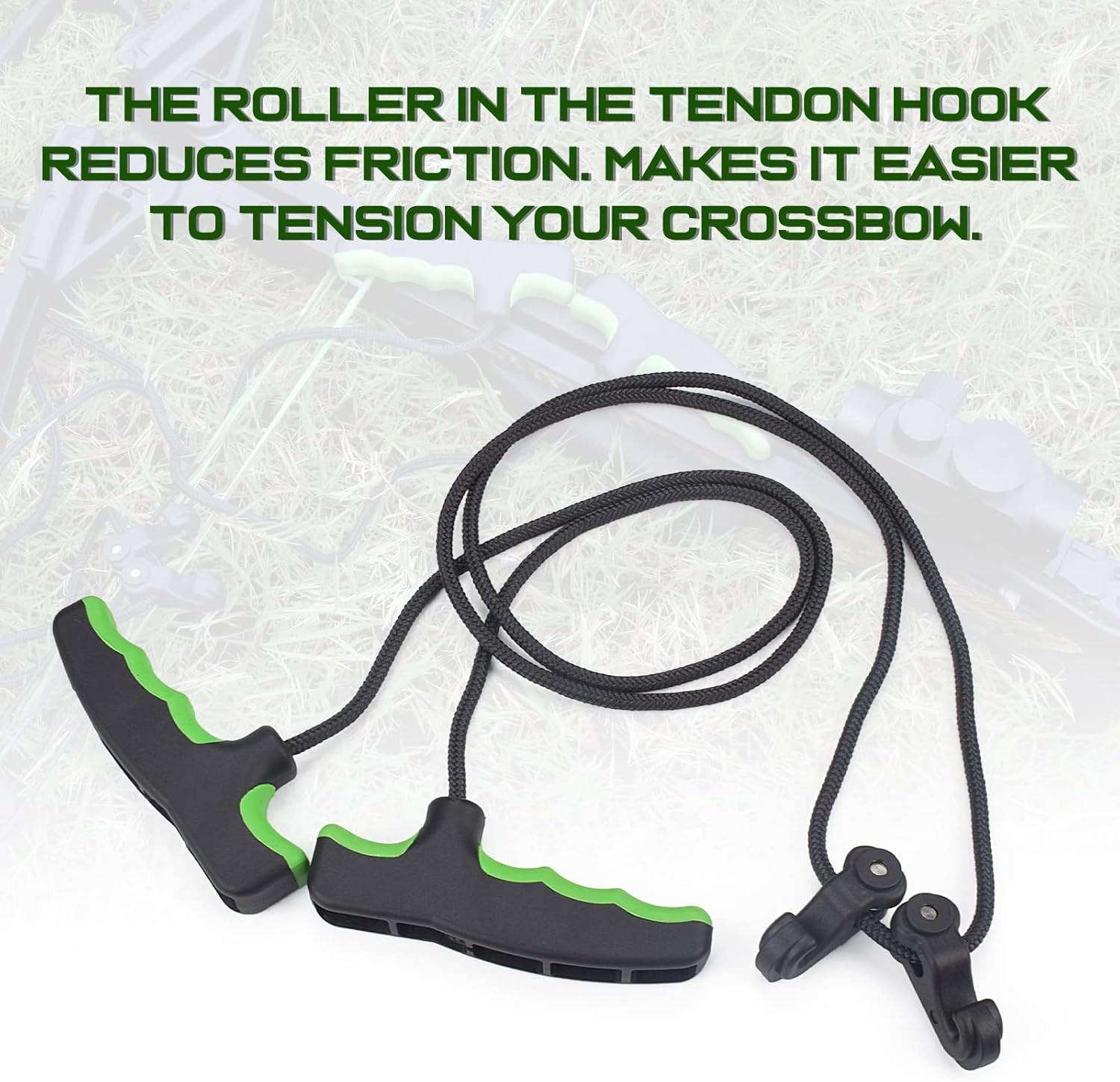Crossbow Cocking Device Double Handle Rope Cocker Aid for Hunting and Shooting