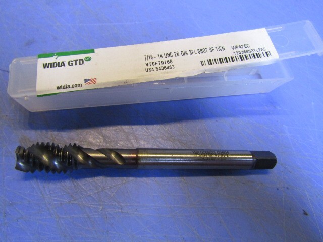 1 – WIDIA GTD WP42EG 7/16-14 UNC  2B D/A HSS-E 5436463 USA. NEW in Container