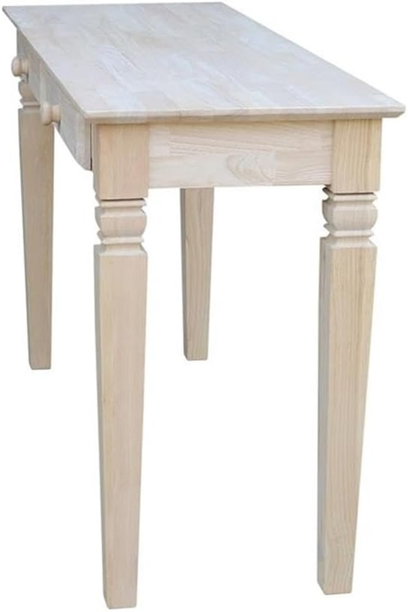 Java Console Table with 2 Drawers, Unfinished