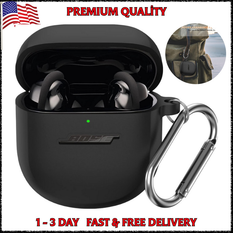 Earbuds Charging Case for -Quiet Comfort II & QC Ultra Black Airpods Earphones
