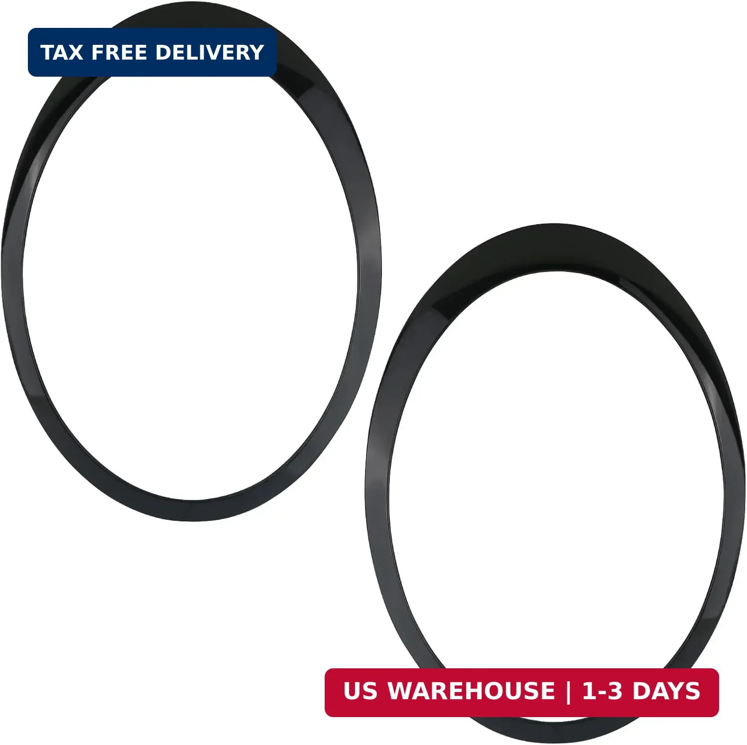 Osompar Headlight Trim Ring Headlamp Bezel Compatible with 2007-2015 Mini Cooper