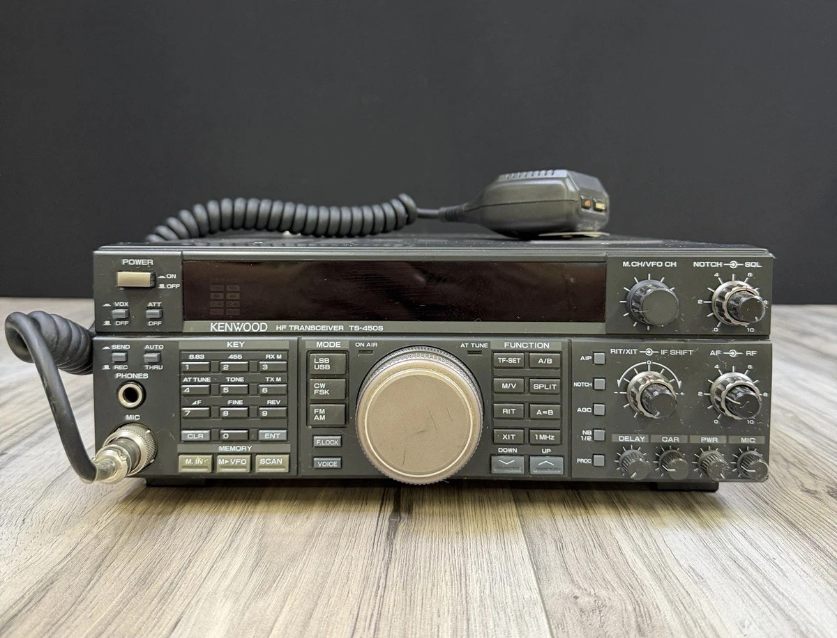 Kenwood TS-450S HF Ham Radio Transceiver 160-10M LSB USB CW AM FM Gently Used