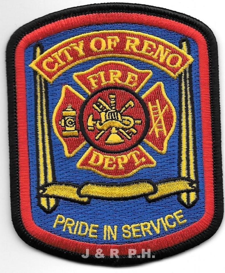 City of Reno  Fire Dept., Nevada (3.25" x 4" size) fire patch