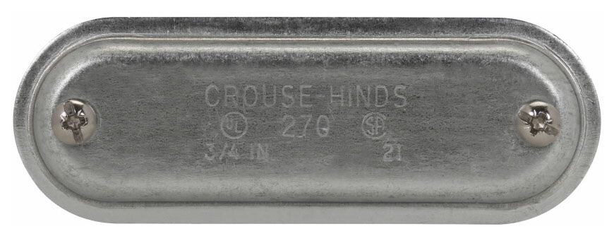 Crouse-Hinds 570G, 1-1/2"", FM 7, Conduit Body Cover with Gasket, 1pc