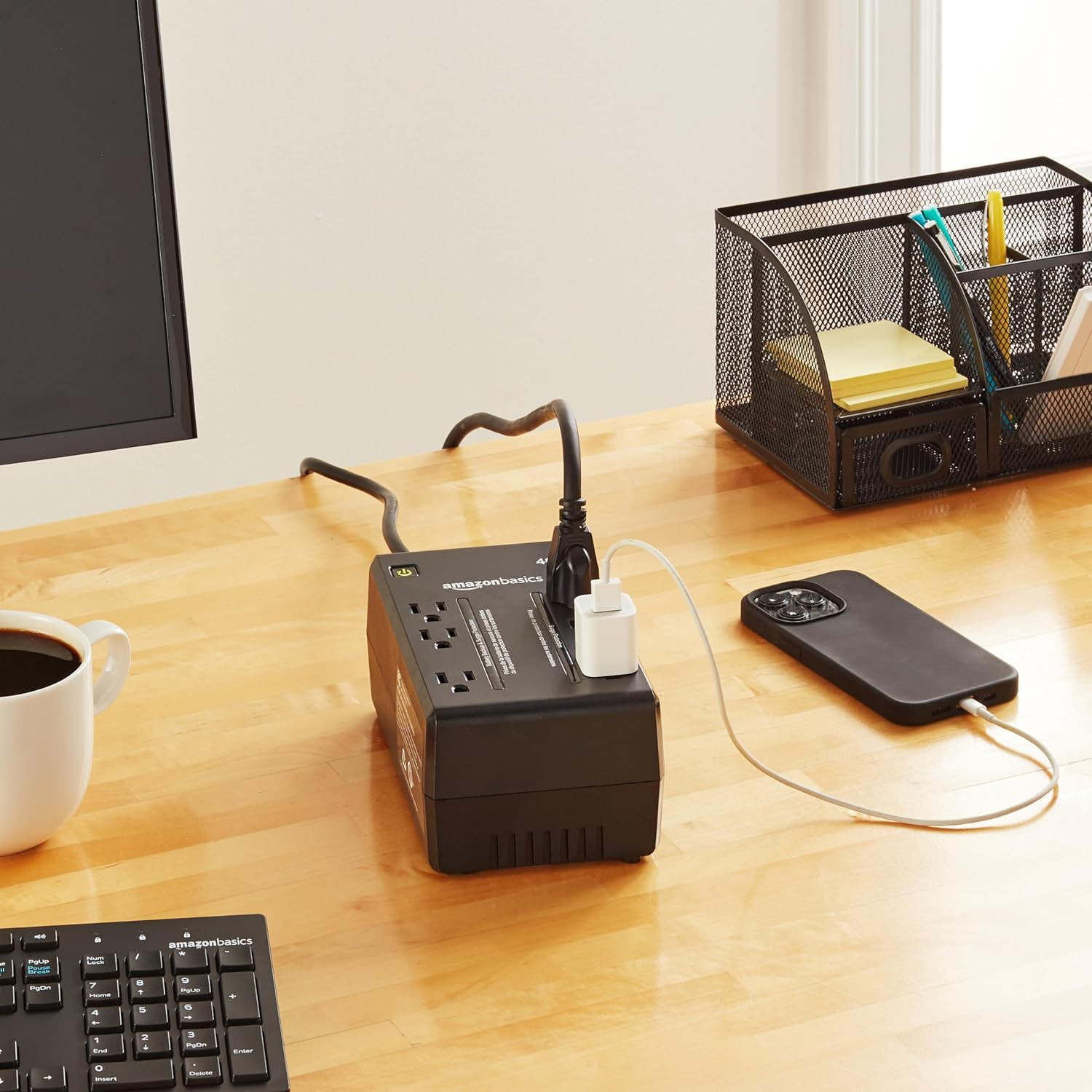 UPS Battery Backup & Surge Protector 400VA/255W, 6 Outlets, Standby Uninterrupti