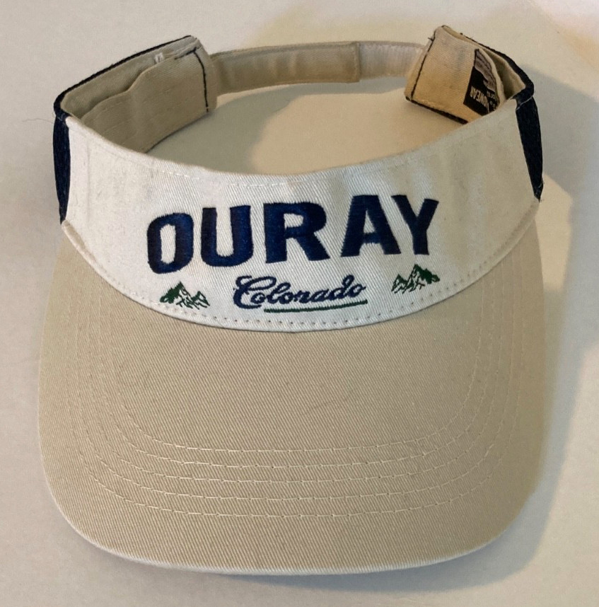 Sports Sun Visor Resortwear Man/Woman Golf Run Jog Tennis Hike OURAY COLORADO
