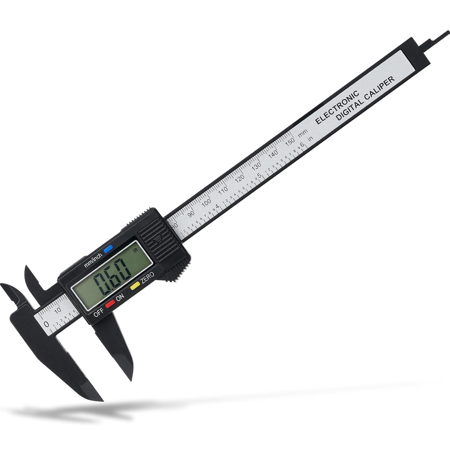 Smart 0-6" Digital Caliper with Auto Off & Zero Function - High Accuracy