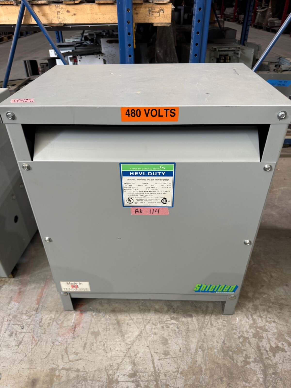 30kva Transformer 3 Phase 480v-208v/120v 460v 440v 220v 230V DELTA WYE “”AK””