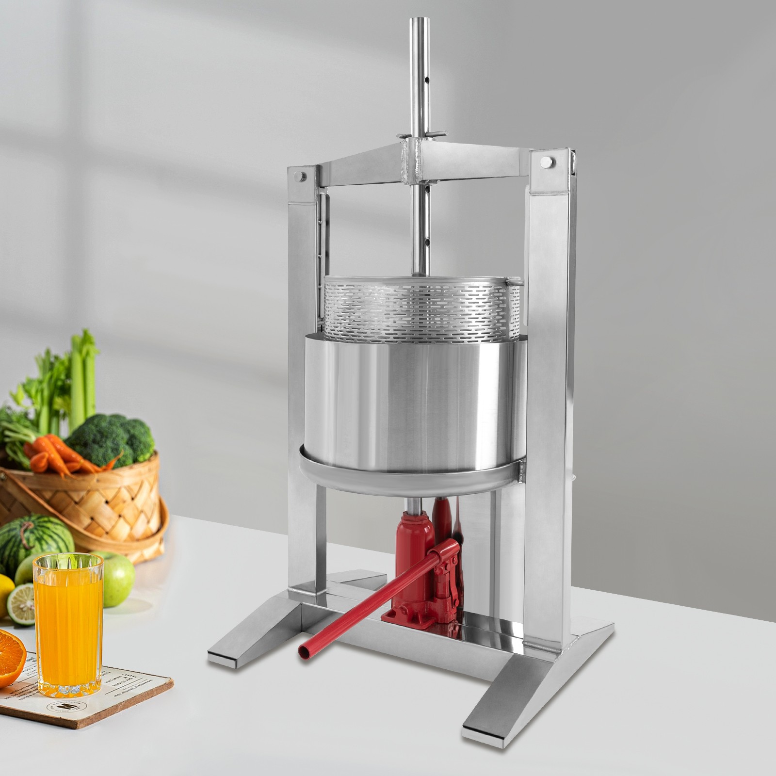 20L Heavy-Duty Hand Juicer - Stainless Steel Juice Squeezer, Dishwasher Safe
