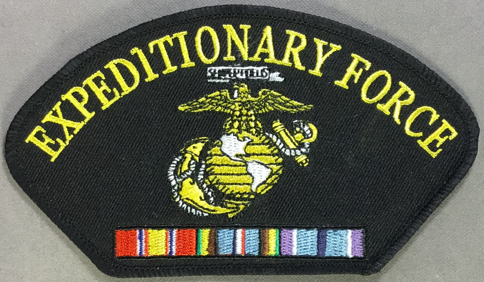 USMC Marine Corps Expeditionary Force with ribbons licensed hat patch