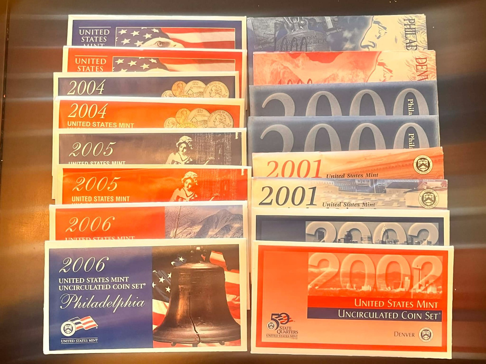 CHEAP USA MINT PROOF -$3  PER SHEET-32 SHTS--2 MINTS-STATE QTRS-80% DISCOUNT