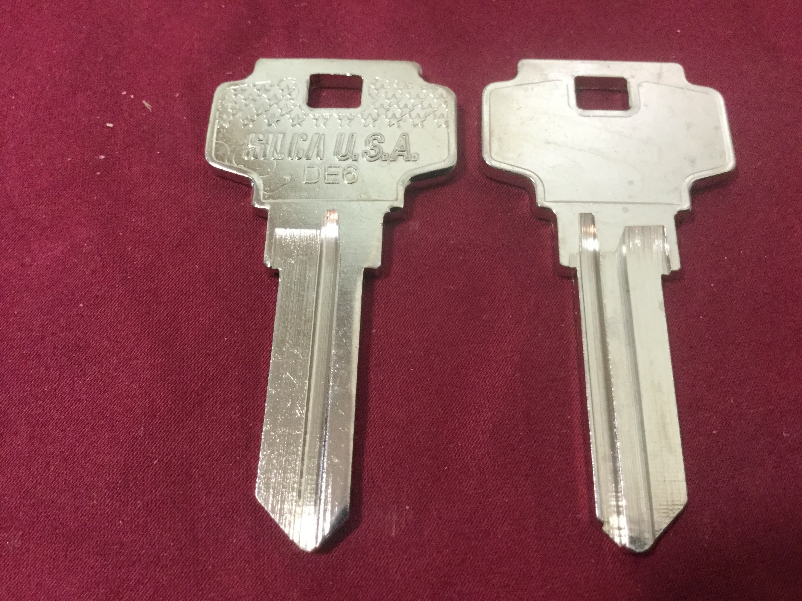 Silca DE6 Key Blanks, Set of 10 - Locksmith