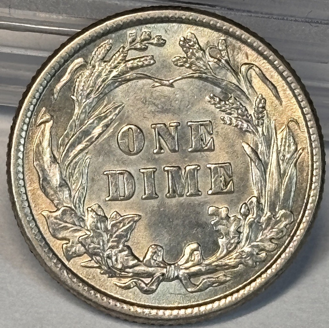 1913 10c Barber Dime . CHOICE BU + Nice Luster !!!