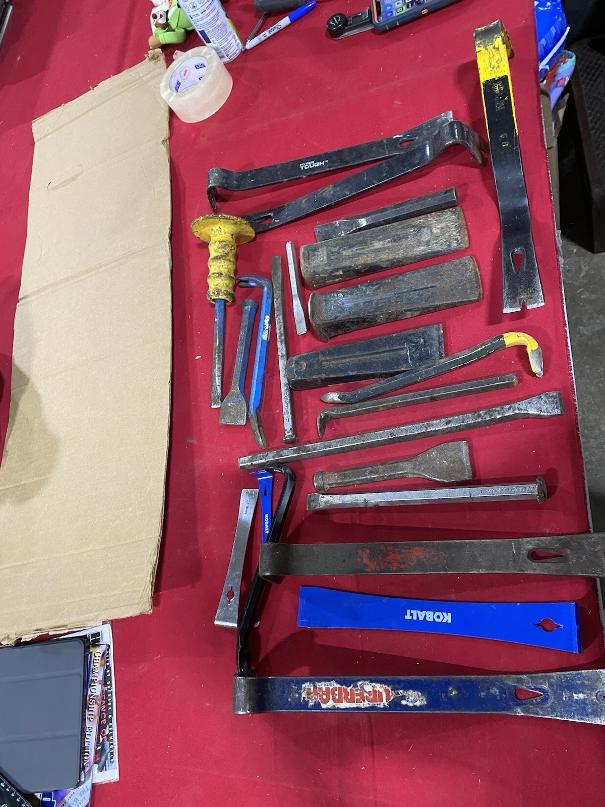 Lot of Vintage to Now Chisels and Pry Bars Various Brands and Sizes See Photos
