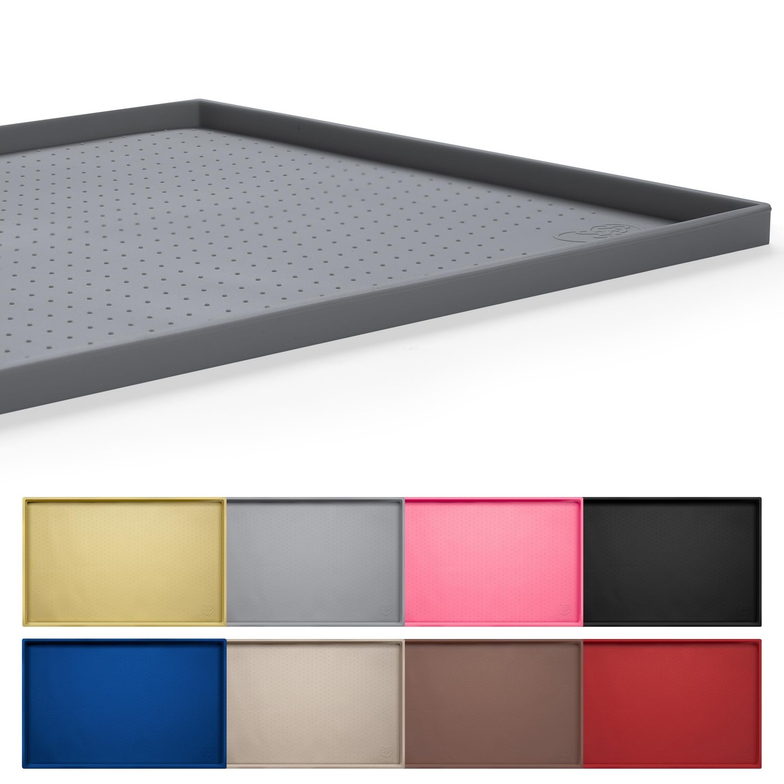 100% Waterproof Dog Feeding Mat BPA Free Silicone for Pet Food and Water Bowls