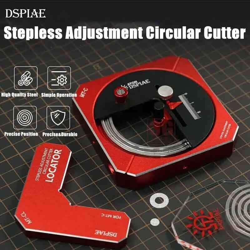 DSPIAE Stepless Adjustment Circular Cutter Model Building for Hobby Craft Tools