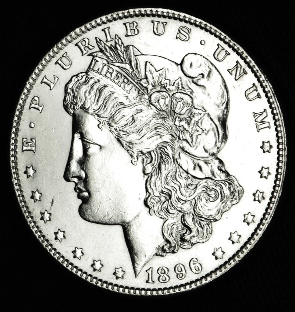 1896 Morgan Silver Dollar.      BU   (Inventory A)