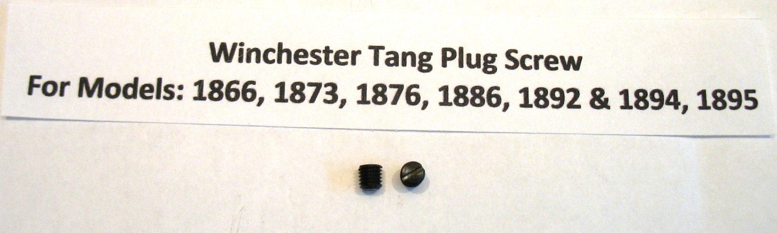 Winchester Tang Plug Screws - 2 - 1866, 1873, 1876, 86, 92 , 94, 95, 61, 62