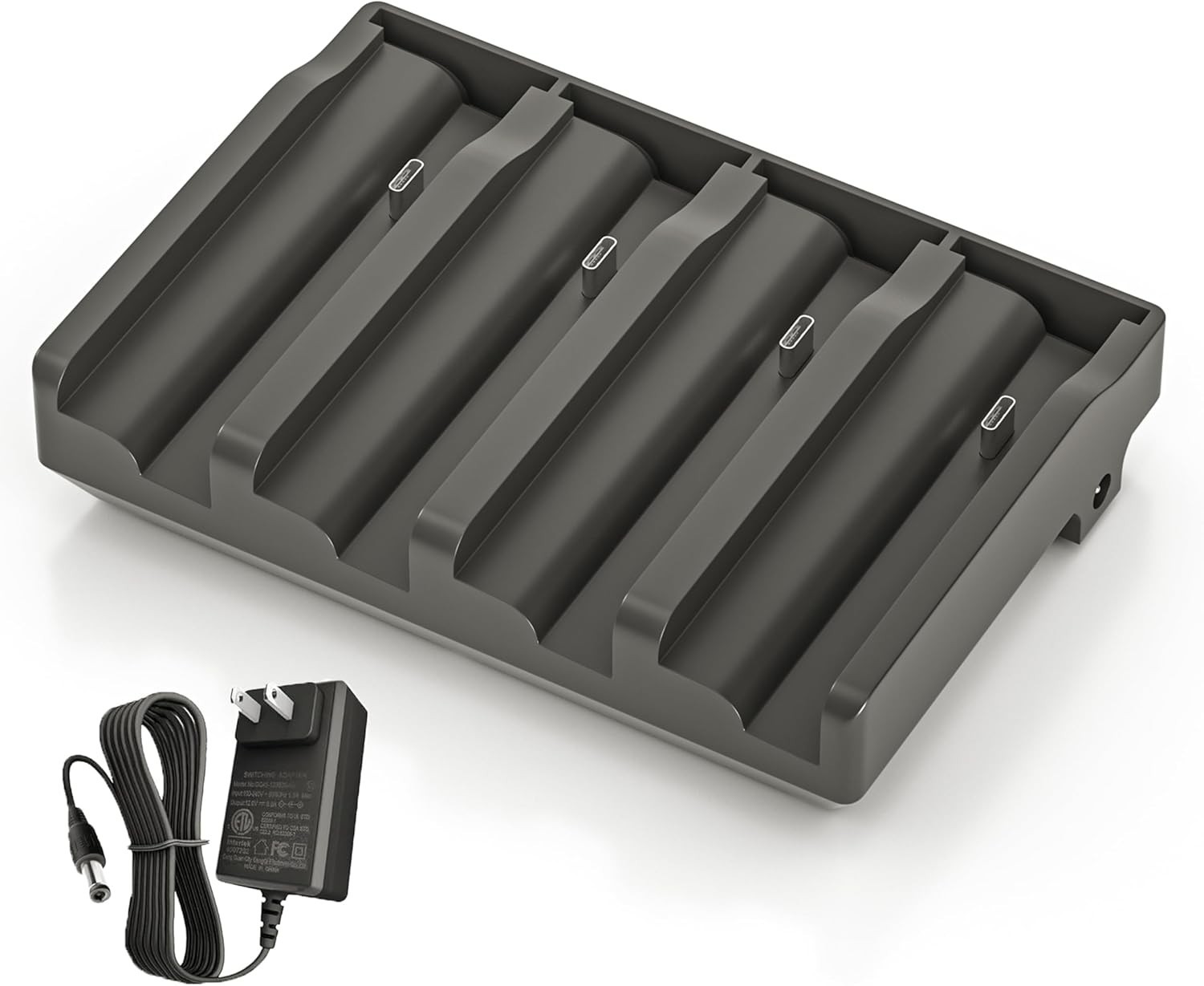 4Slot Charger for TACTACAM Reveal X XB XPro Ultra Trail Camera Lithium Cartridge