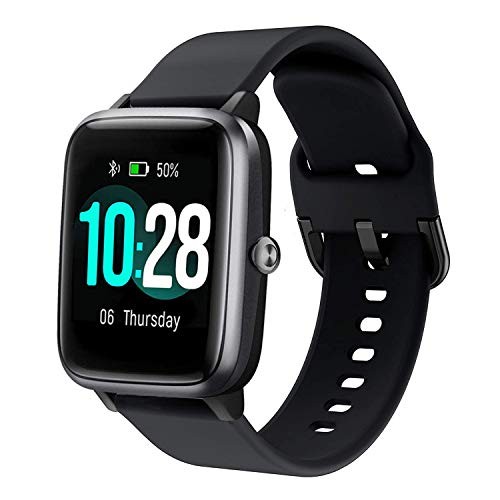 ViCRiOR Bands Compatible with ID205L Smart Watch, 19mm Quick Release Soft Black