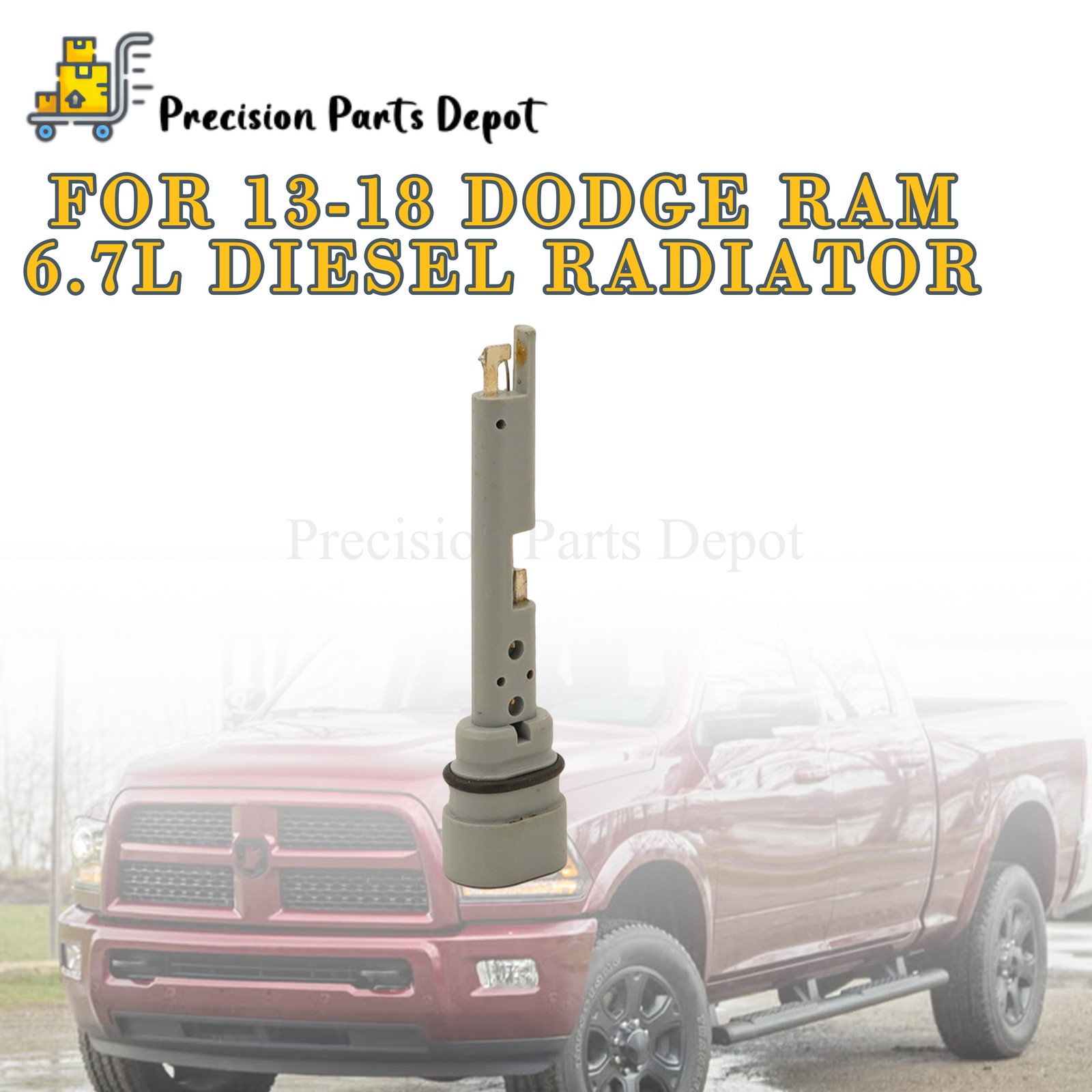 Coolant Reservoir Tank Level Sensor Fits 13-18 Dodge Ram 6.7L Diesel Radiator
