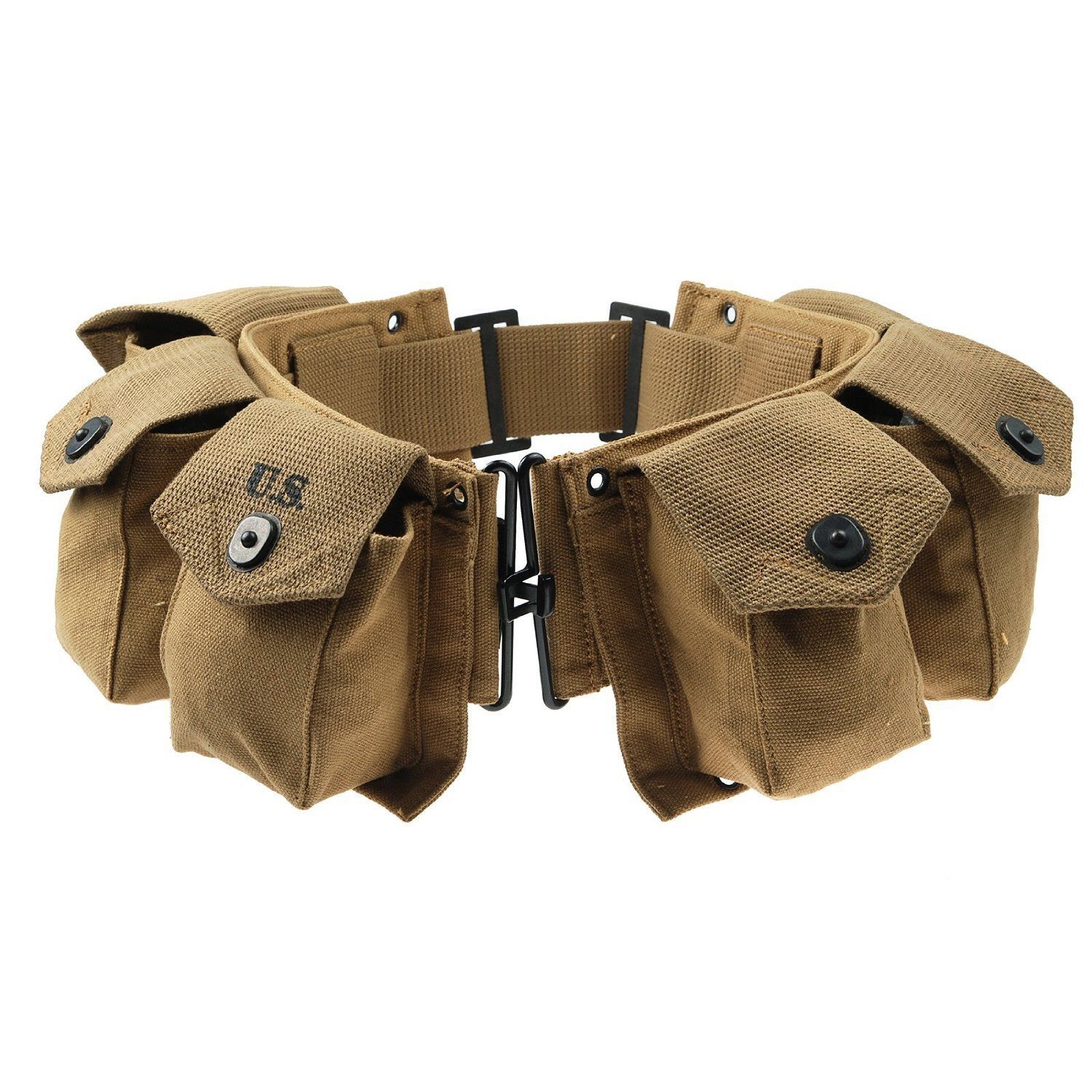 WWII US ARMY PARATROOPER INFANTRY BAR SOLDIER EQUIPMENT BELT