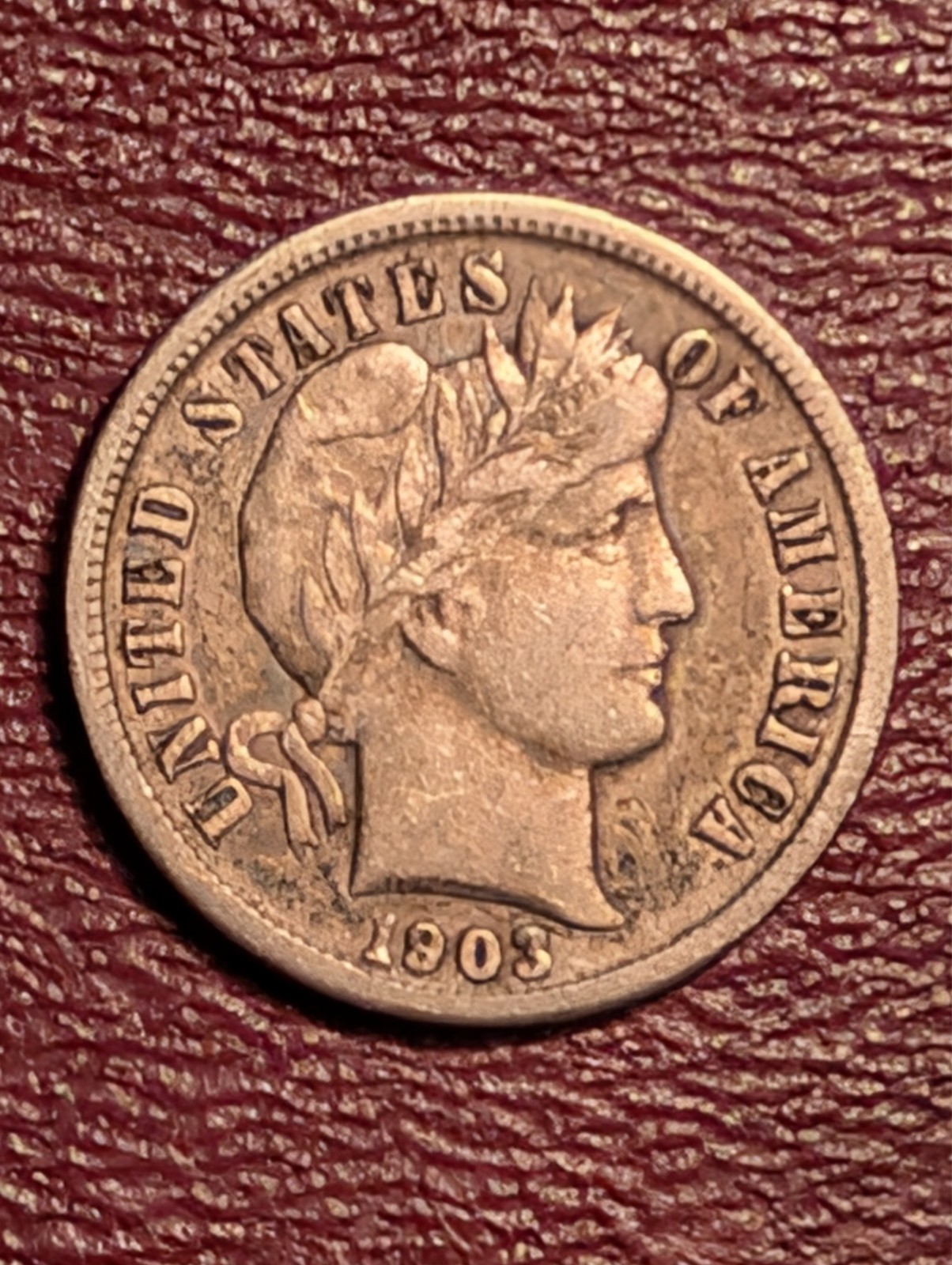 1903-P Barber Dime 10c Ungraded