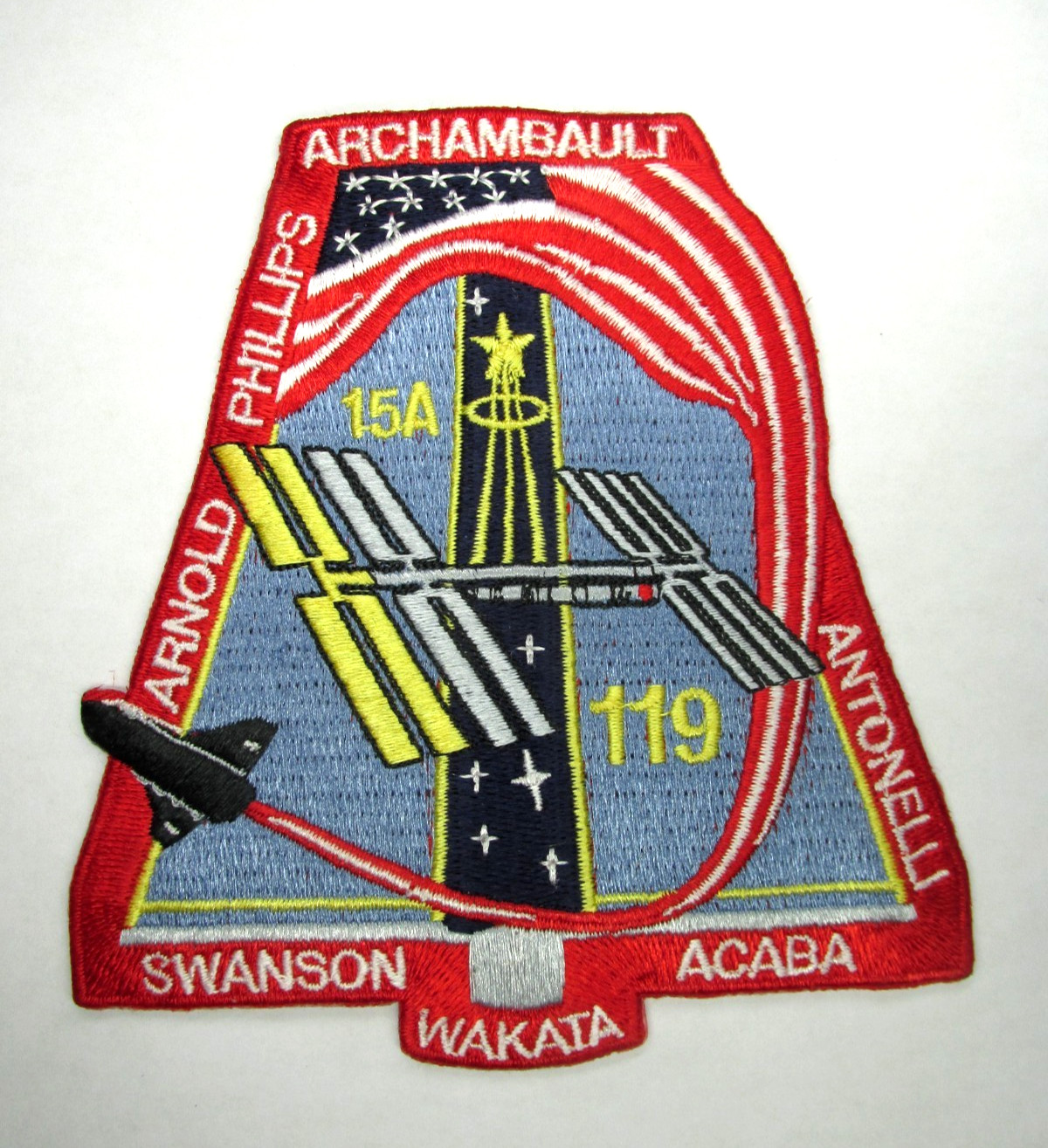 NASA STS-119 Space Shuttle DISCOVERY ISS Assembly Flight 15A Crew Patch - 2009