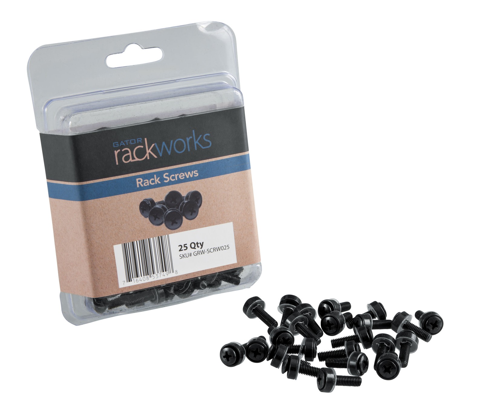 Gator GRW-SCRW025 Rack Screws, 25-Pack