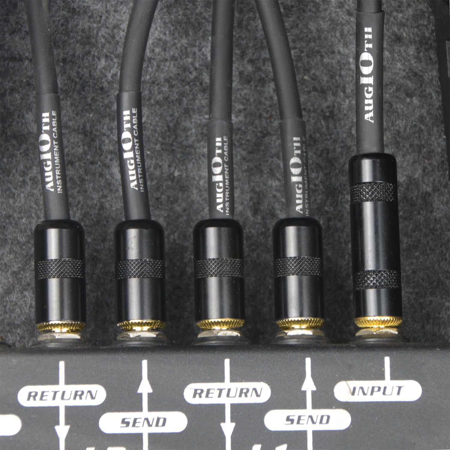 Augioth 12 Inch Guitar Patch Cable 2 Pack Performance Guitar Effect Pedal Cab...