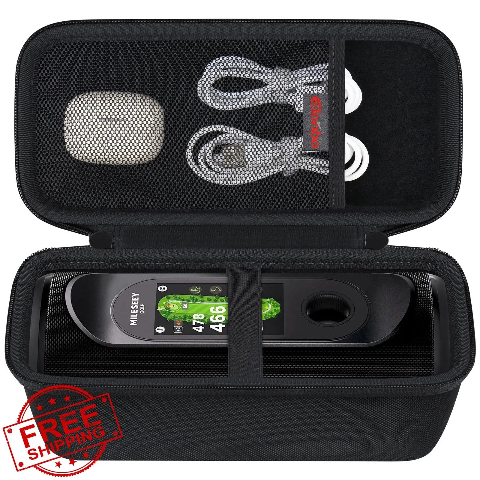 Elonbo Case for MiLESEEY GeneSonic Pro Golf Speaker Black