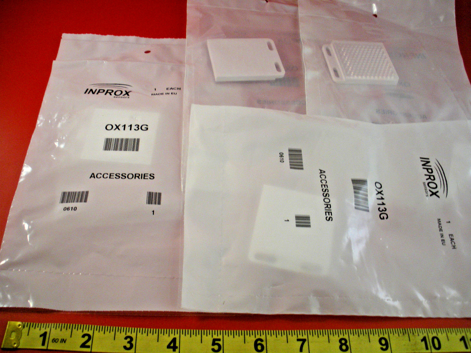 Inprox OX113G Lot of (4) Sensor Reflector Rectangular 61 x 51 mm 0X113G Nib New